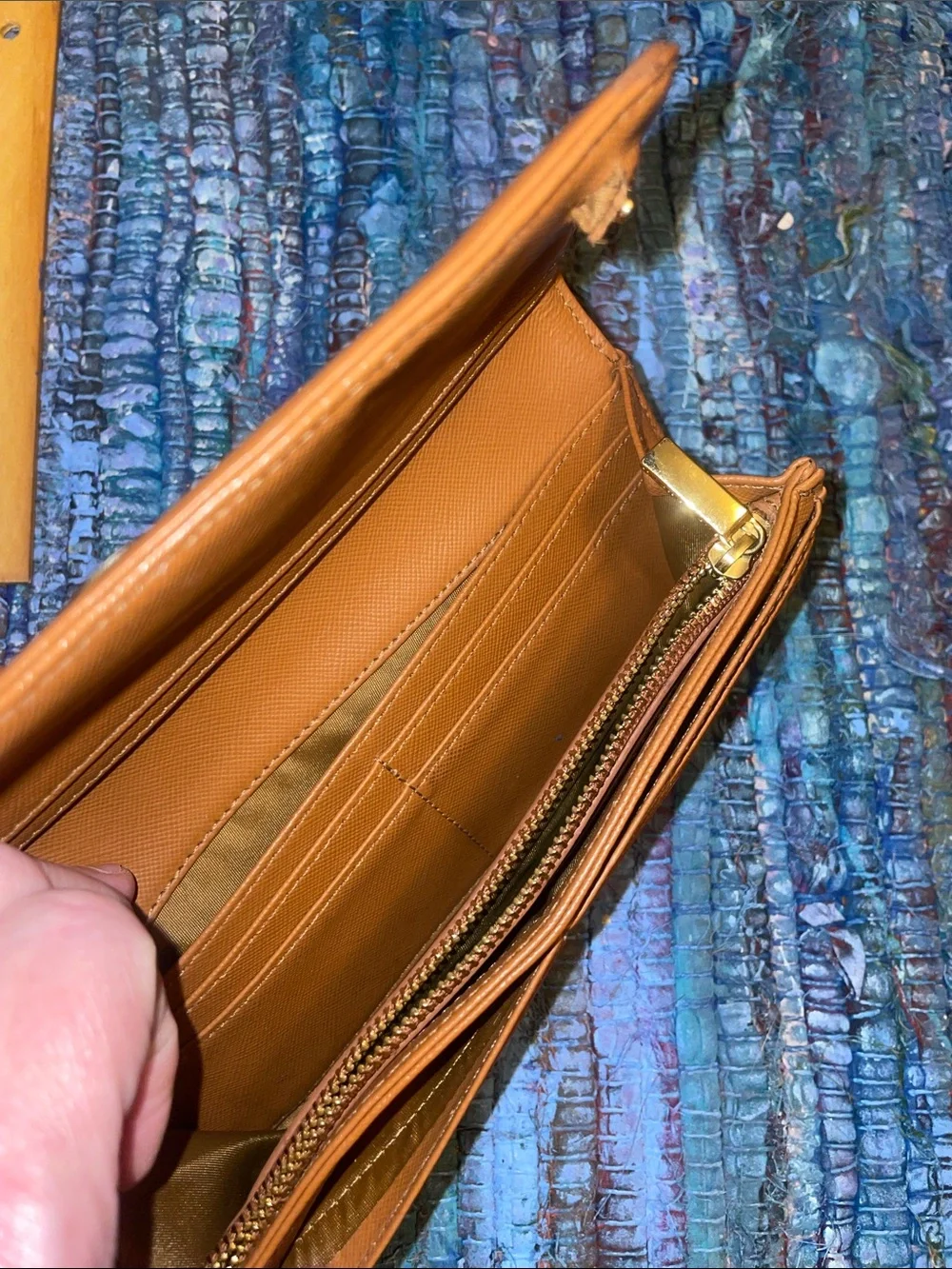 Tory Burch Continental Wallet with Gold Logo